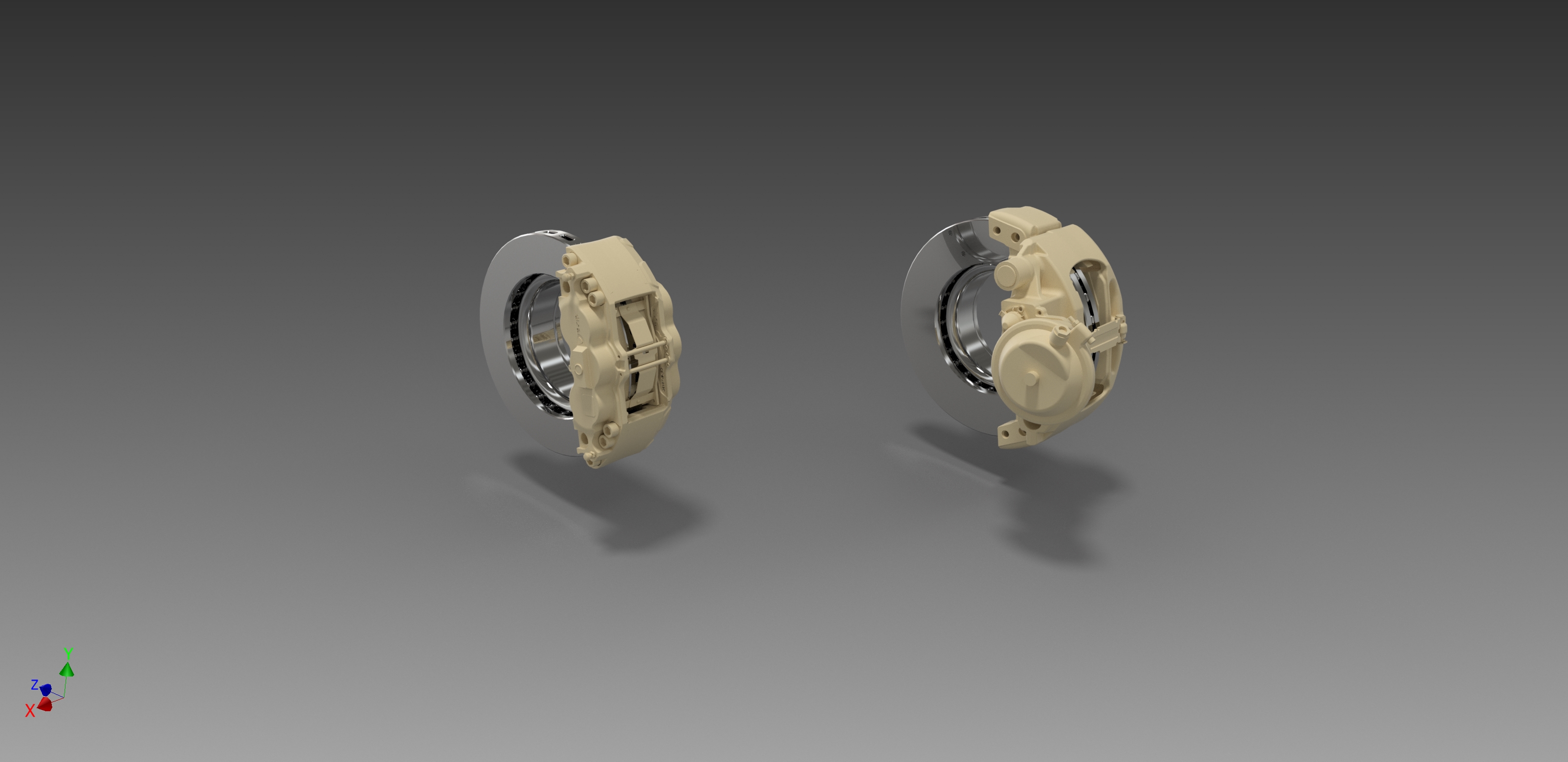 IS-7 pneumatic disc brake types